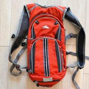 High Sierra Hydration Backpack Airflow Hiking Cycling Pack Orange